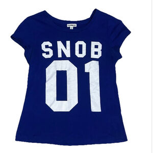 Women's Express T-shirt Size XS Blue